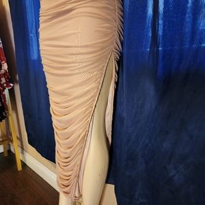Long Pink Evening Dress